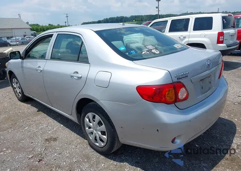 2009 Toyota Corolla Le из США, поврежденный, VIN 2T1BU40E89C110202